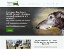 Tablet Screenshot of greyhoundhealthinitiative.org